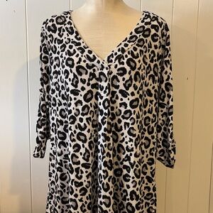 Torrid Leopard Print V-Neck Top